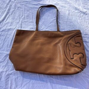 Tory Burch Camel leather tote